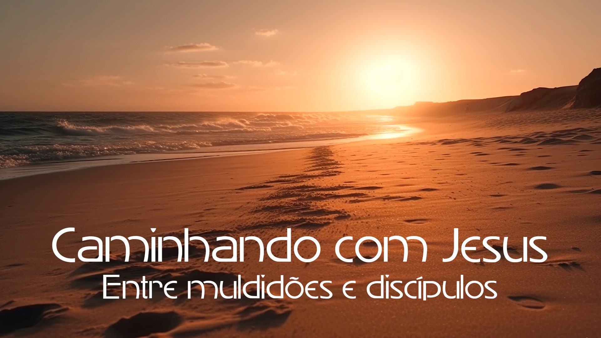 Caminhando com Jesus entre multidões e discípulos